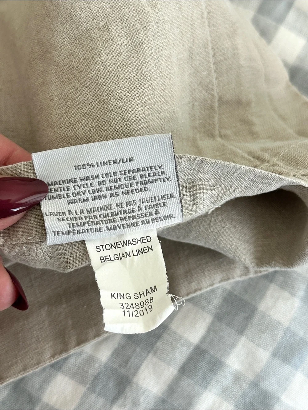 LAST CHANCE 🤍 Restoration Hardware Belgian Linen King Shams